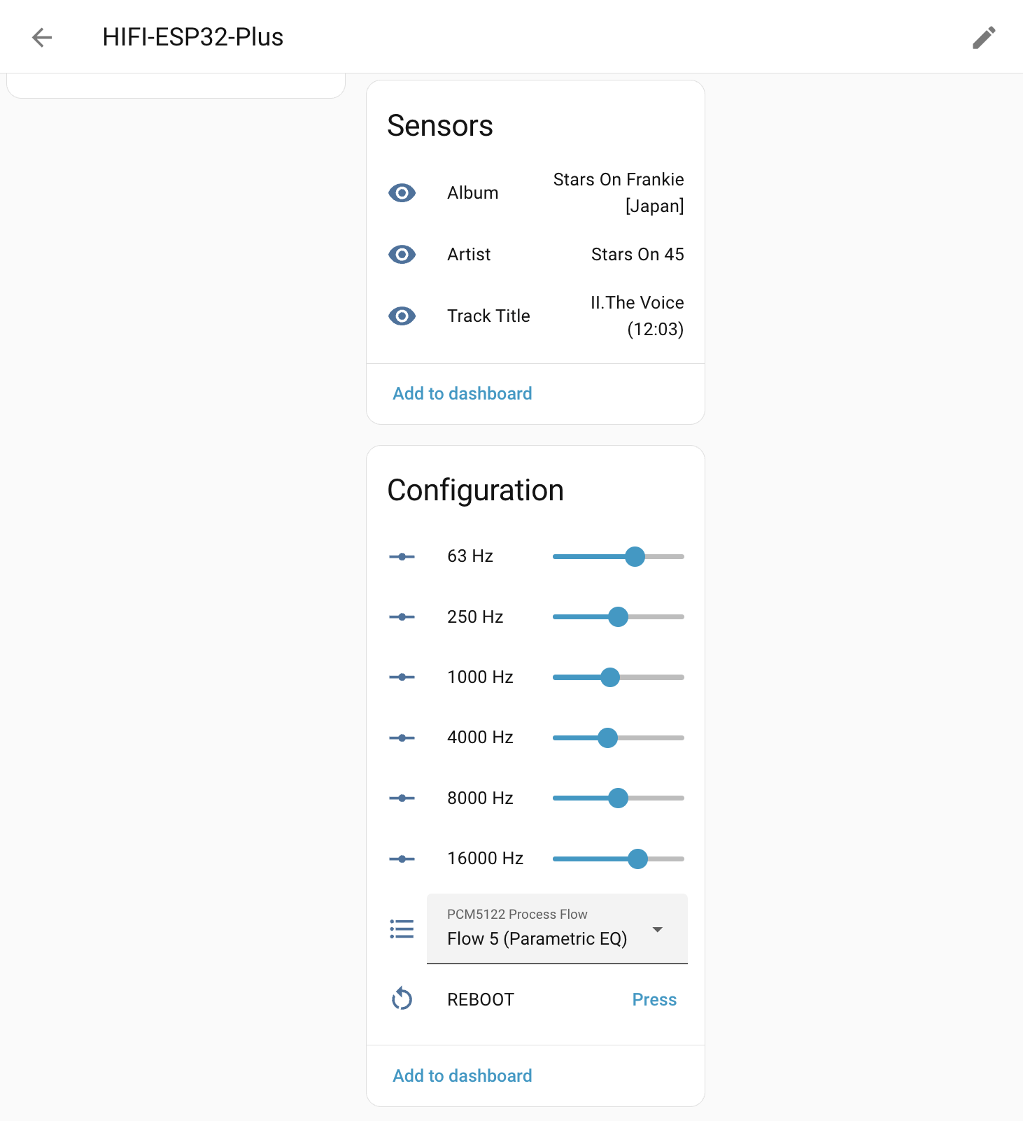 Beta support for equilizer on PCM5122